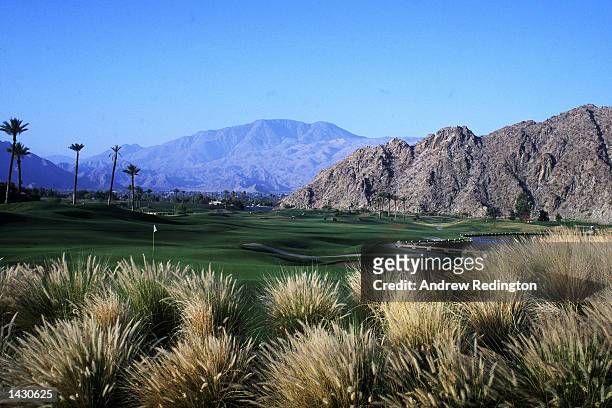 General View of the 9th hole on the Mountain course of the LA Quinta resort Golf Course, Palm Springs California, United States of America.