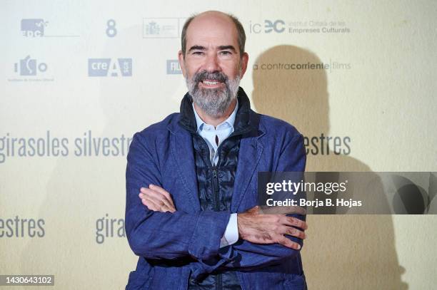 Director Jaime Rosales attends the "Girasoles Silvestres" photocall at Cines Verdi on October 05, 2022 in Madrid, Spain.