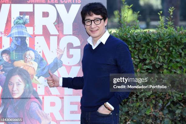 American actor Jonathan Ke Huy Quan attend Everything Everywhere All at Once photocall at the house of cinema. Rome , October 04th, 2022