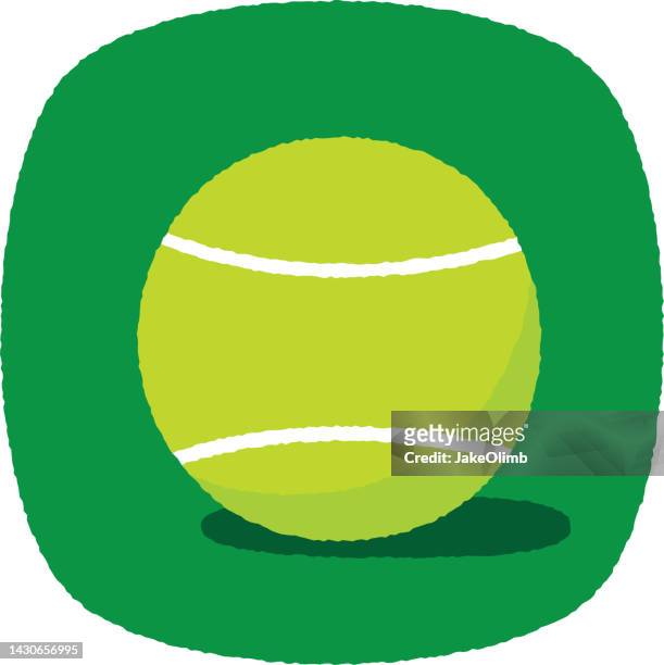 ilustraciones, imágenes clip art, dibujos animados e iconos de stock de doodle de pelota de tenis 4 - pelota de tenis