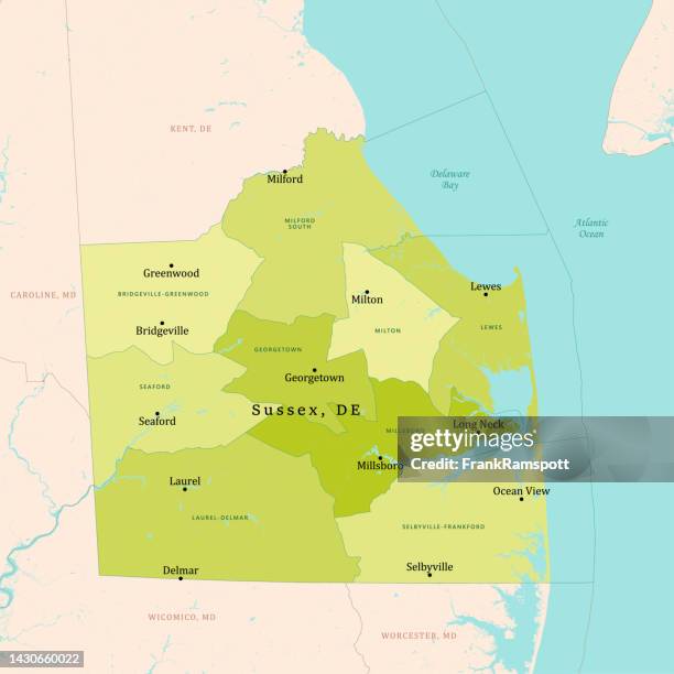 Sussex County Map StockFotos und Bilder Getty Images