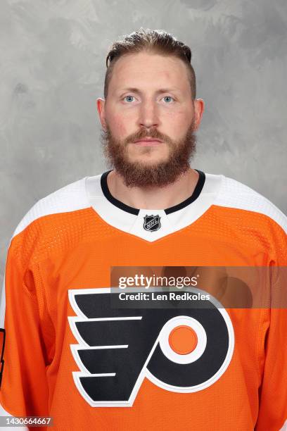 Nick Deslauriers of the Philadelphia Flyers poses for his official headshot for the 2022-2023 season on September 21, 2022 at the Wells Fargo Center...