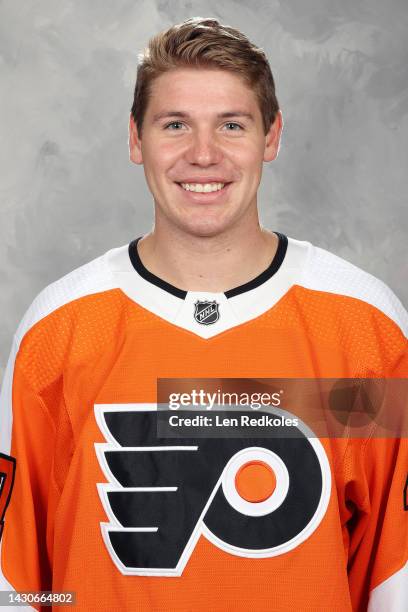 Ronnie Attard of the Philadelphia Flyers poses for his official headshot for the 2022-2023 season on September 21, 2022 at the Wells Fargo Center in...