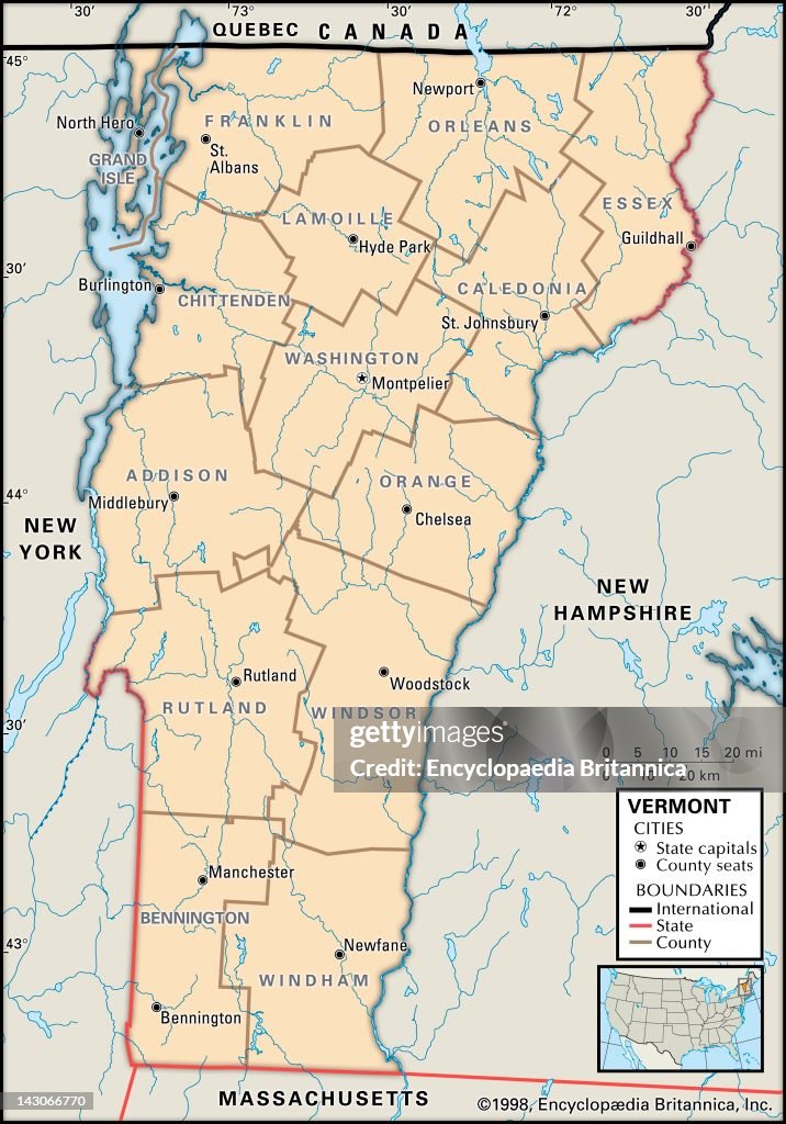 Vt Political Map Political Map Of Vermont, Political Map Of The State Of Vermont... News ...