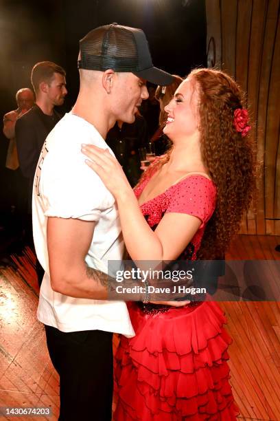 Max George and Maisie Smith attend the "Strictly Ballroom" after party on October 04, 2022 in Bromley, England.