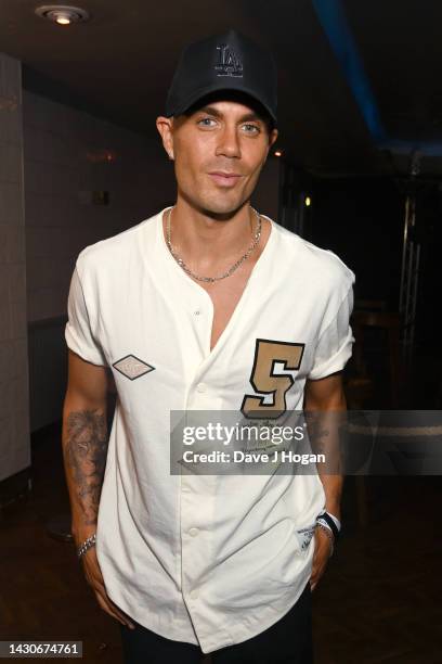 Max George attends the "Strictly Ballroom" after party on October 04, 2022 in Bromley, England.