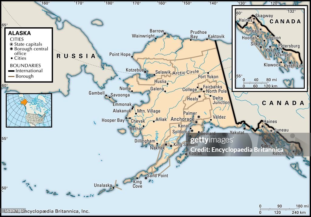 Political Map Of Alaska