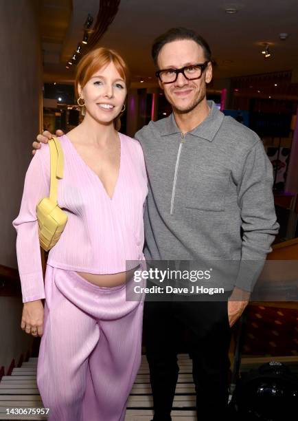 Stacey Dooley and Kevin Clifton attend the "Strictly Ballroom" after party on October 04, 2022 in Bromley, England.