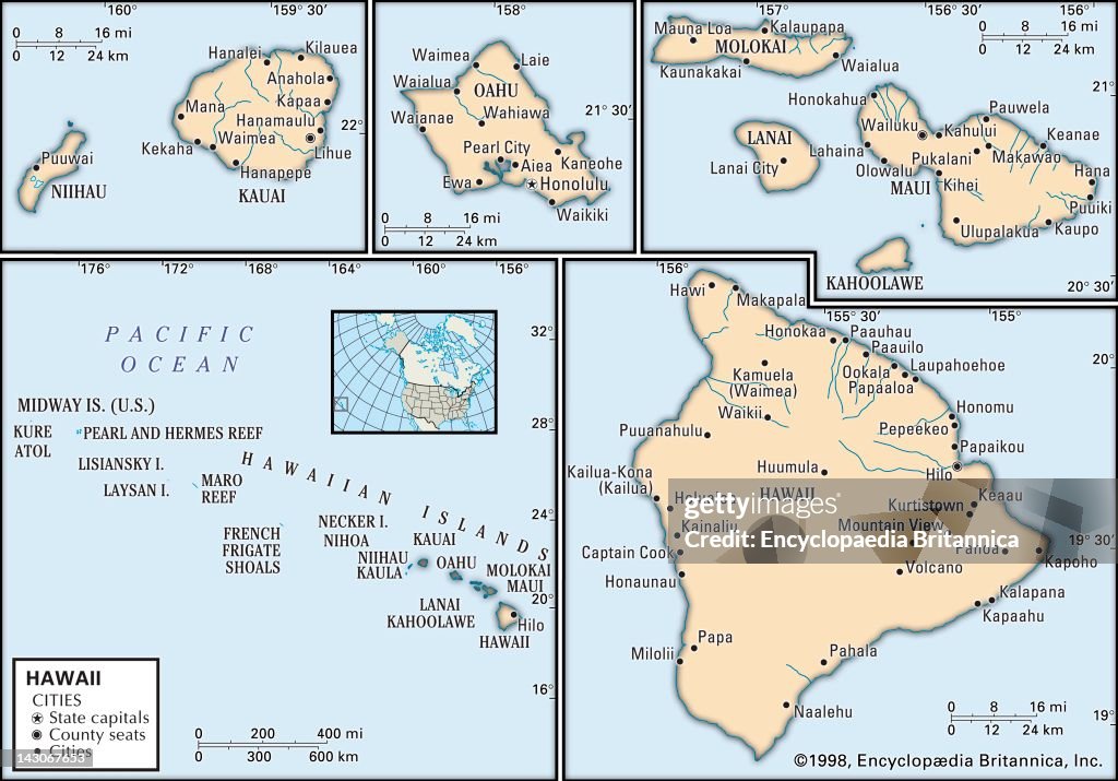 Political Map Of Hawaii