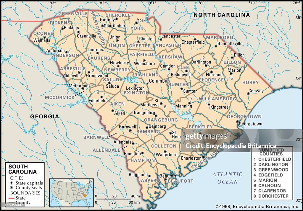 Map Of South Carolina