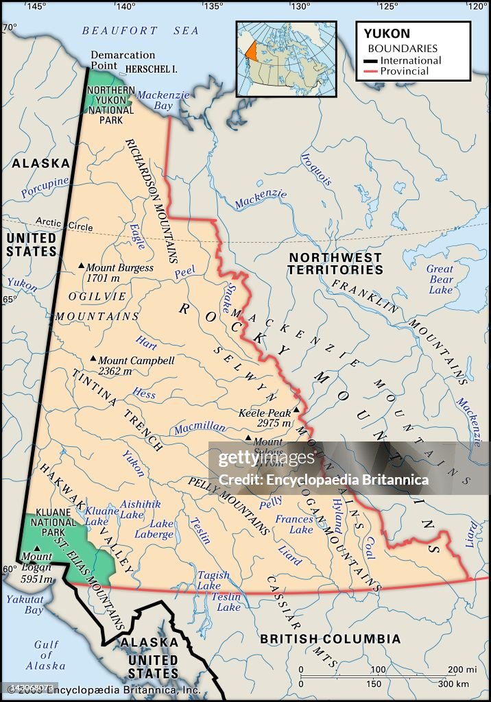 Map Of Yukon Territory