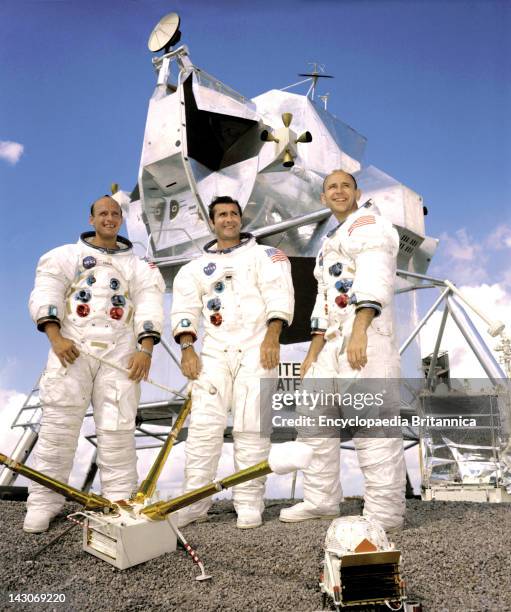 Prime Crew Of The Apollo 12 Lunar Landing Mission, The Prime Crew Of The Apollo 12 Lunar Landing Mission, L To R: Commander, Charles "Pete" Conrad,...