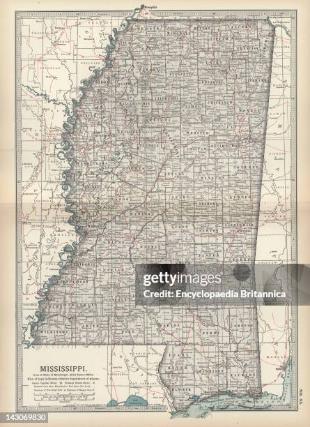 Map Of Mississippi, News Photo