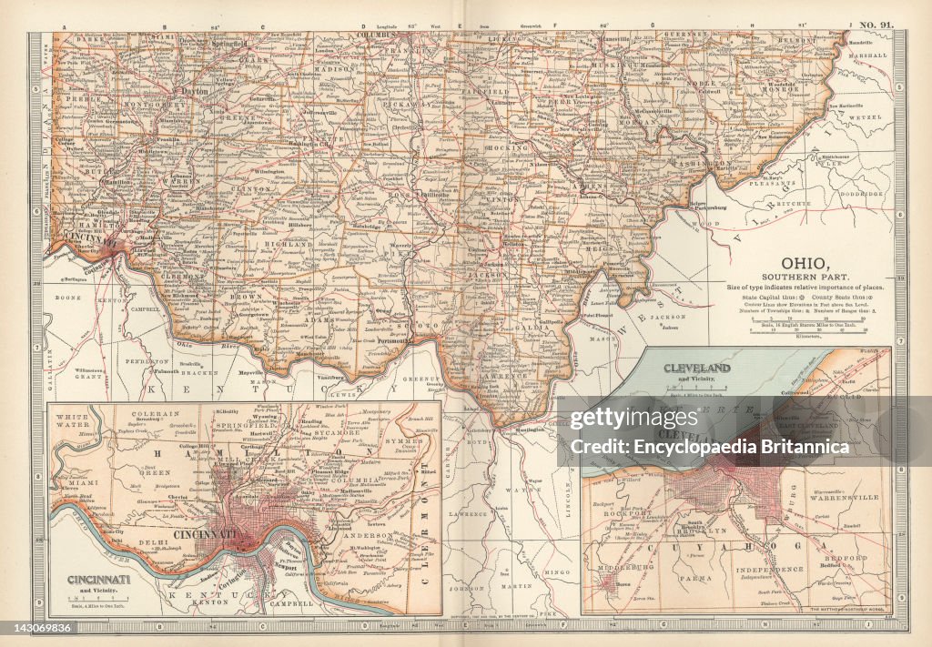 Map Aouther Detailed Map Of Southern Ohio Map Of Ohio State, USA Nations Online
