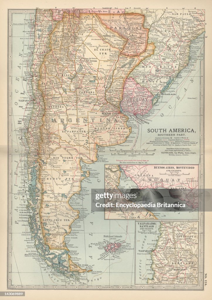 Map Of The Southern Part Of South America