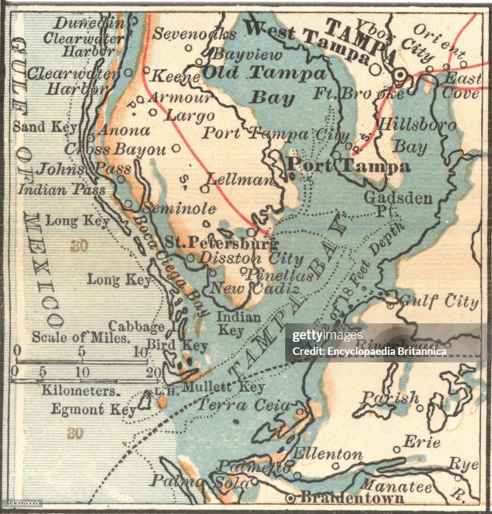Map Of Tampa, Florida