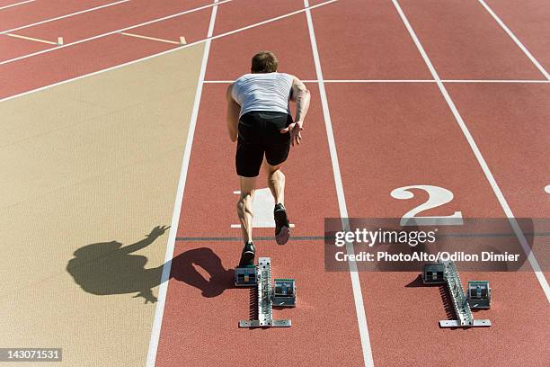 Runner Starting Line Track Photos and Premium High Res Pictures - Getty ...