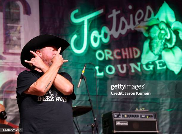 Colt Ford performs during the World Famous Tootsie's Orchid Lounge 62nd Annual Birthday Bash on October 04, 2022 in Nashville, Tennessee.