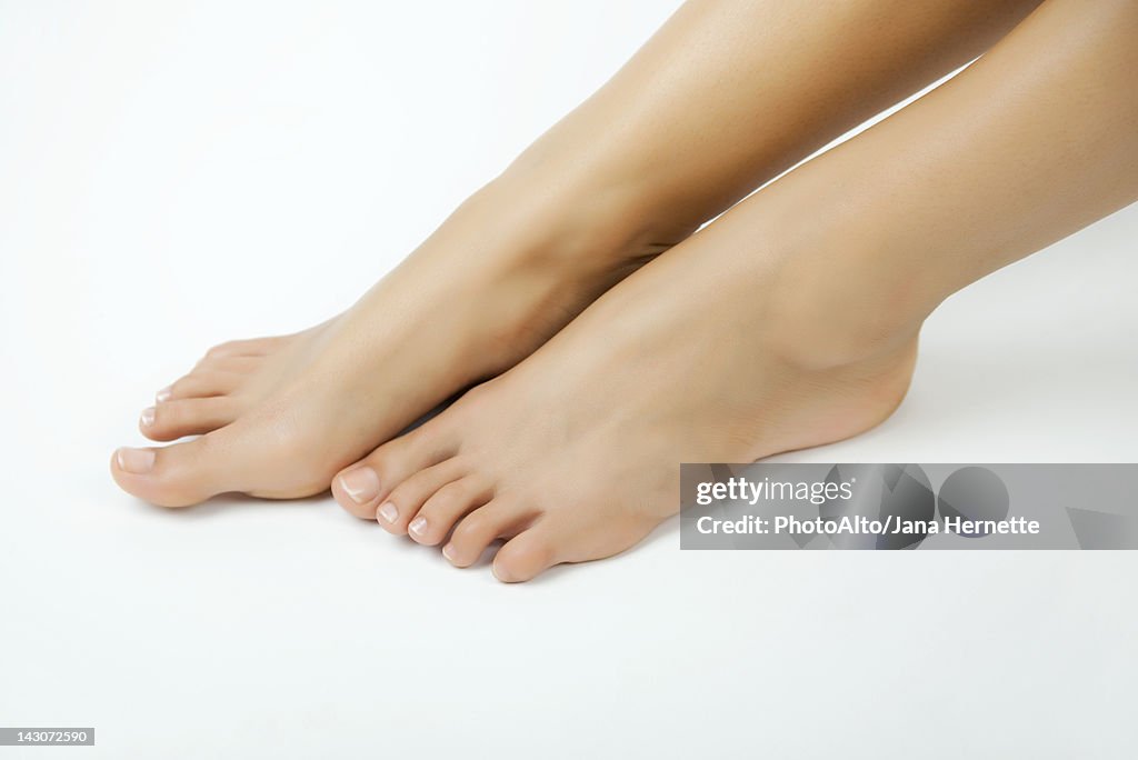 Woman's bare feet