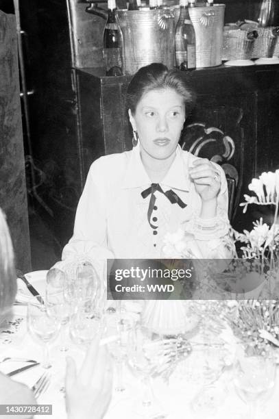 Diane de Beauvau-Craon attends a party at Maxim's, a nightclub in Paris, France, on March 9, 1981.