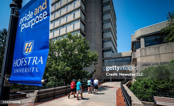 The campus at Hofstra University in Hempstead, New York on August 13, 2021.