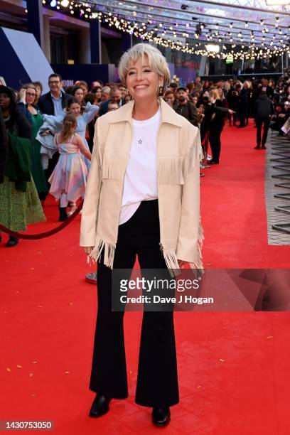 Dame Emma Thompson attends Roald Dahl's "Matilda The Musical" World Premiere at the Opening Night Gala during the 66th BFI London Film Festival at...