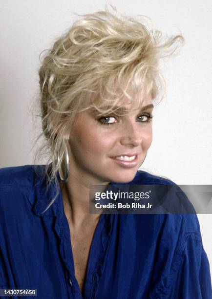 Actress Teri Copley at her home, July 2, 1985 in Los Angeles, California.