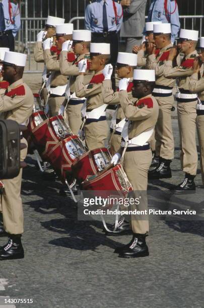 French Foreign Legion in the Bastille Day Parade, Paris.
