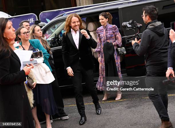 Tim and Sarah Minchin attend the BFI London Film Festival Opening Night Gala and World Premiere of Roald Dahl's "Matilda The Musical", during the...
