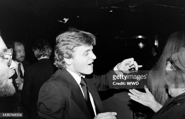 Mikhail Baryshnikov attends a party, ceelbrating the opening of the Twyla Tharp/David Byrne Broadway show "The Catherine Wheel," at Studio 54 in New...