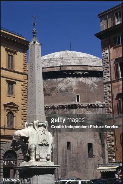 Elephant obelisk in Piazza della Minerva, Rome.