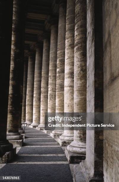 Bernini's Colonnade of St. Peter's Basilica in Vatican City.