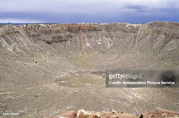 The Barringer Meteor Crater near Winslow, Arizona.