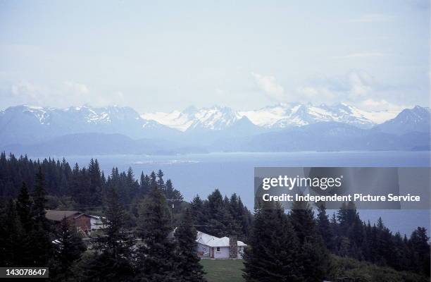 Kenai Mountains and Homer, Alaska.