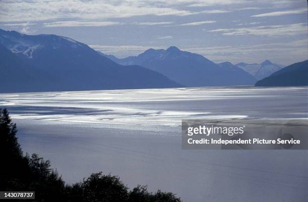 Portage Glacier Lake, Alaska.