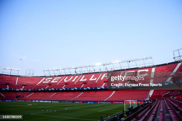 General view of stadium during the UEFA Champions League, Group G, football match played between Sevilla FC and Borussia Dortmund at Ramon...