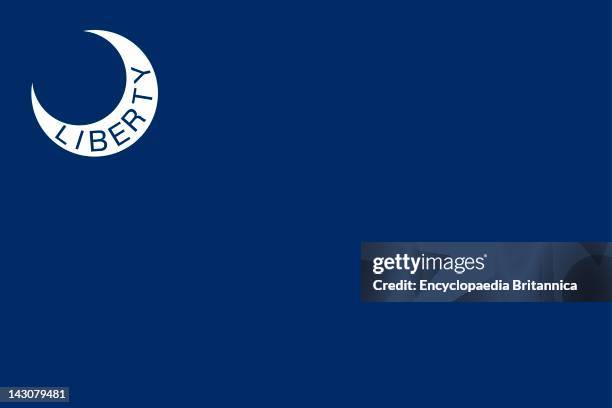 Historical Flag Of The United States Of America, In Use 1776, This Flag Flew Above Fort Moultrie In Charleston During The Famous Battle Of June 28,...