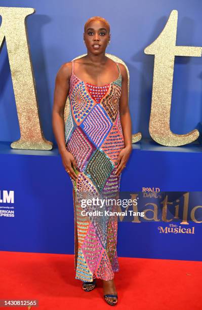Lashana Lynch attends Roald Dahl's "Matilda The Musical" World Premiere at the Opening Night Gala during the 66th BFI London Film Festival at The...