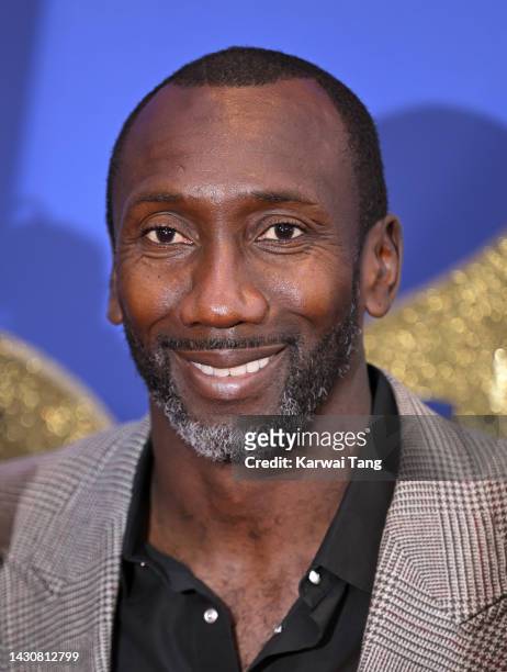 Jimmy Floyd Hasselbaink attends Roald Dahl's "Matilda The Musical" World Premiere at the Opening Night Gala during the 66th BFI London Film Festival...