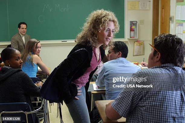 Mr. Monk Goes to Back to School" Episode 1 -- Pictured: Bitty Schram as Sharona Fleming--