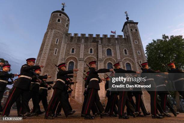 The Installation Of The 161st Constable of the Tower of London ceremony takes place at the Tower of London on October 05, 2022 in London, England....