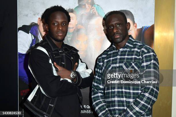 Daouda Keita and Souleymane Dicko / Solo attend "Le Monde De Demain" premiere at Le Grand Rex on October 05, 2022 in Paris, France.