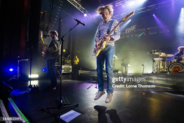 Rocky Lynch and Ross Lynch of The Driver Era perform at O2 Shepherd's Bush Empire on October 05, 2022 in London, England.