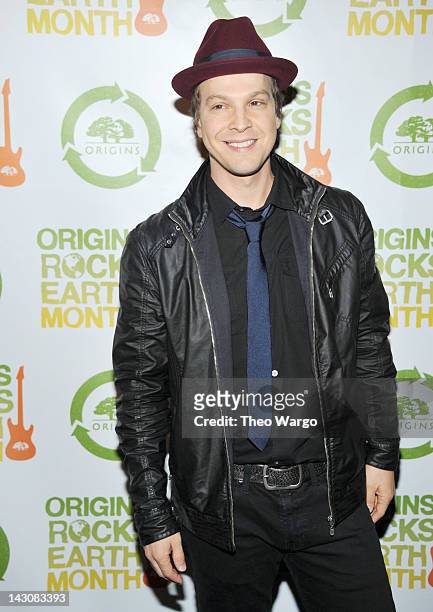 Musician Gavin DeGraw attends the third annual Origins Rocks Earth Month concert hosted by eco-minded beauty brand Origins at Webster Hall on April...