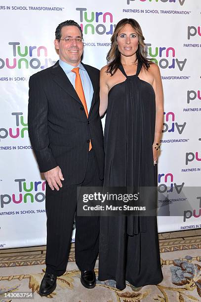 David Gerstenhaber and Dr. Kelly Posner Gerstenhaber attend the 3rd annual Impact Awards dinner at The Plaza Hotel on April 18, 2012 in New York City.