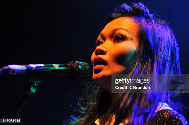 Big Ranga 41 Bic Runga Performs At Shepherds Bush Empire In London Stock Photos ...