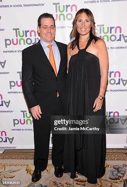 David Gerstenhaber and Dr. Kelly Posner Gerstenhaber, co-chair of Turnaround fo Children attend the Turnaround for Children's 3rd annual Impact...