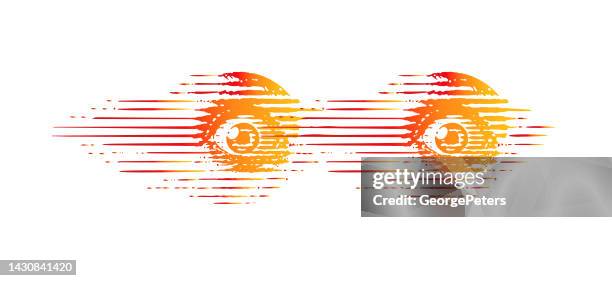 close-up of eyes with terrified expression - temperature scan stock illustrations