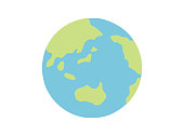 Earth icon vector illustration
