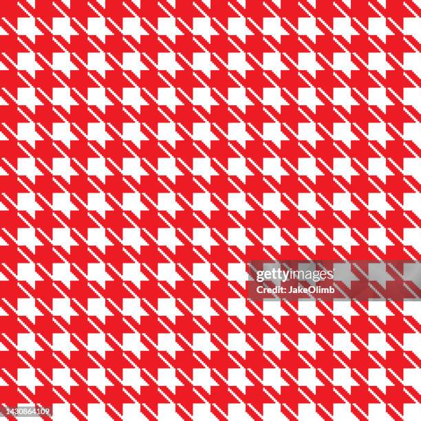 abstract pattern 18 - houndstooth fabric stock illustrations